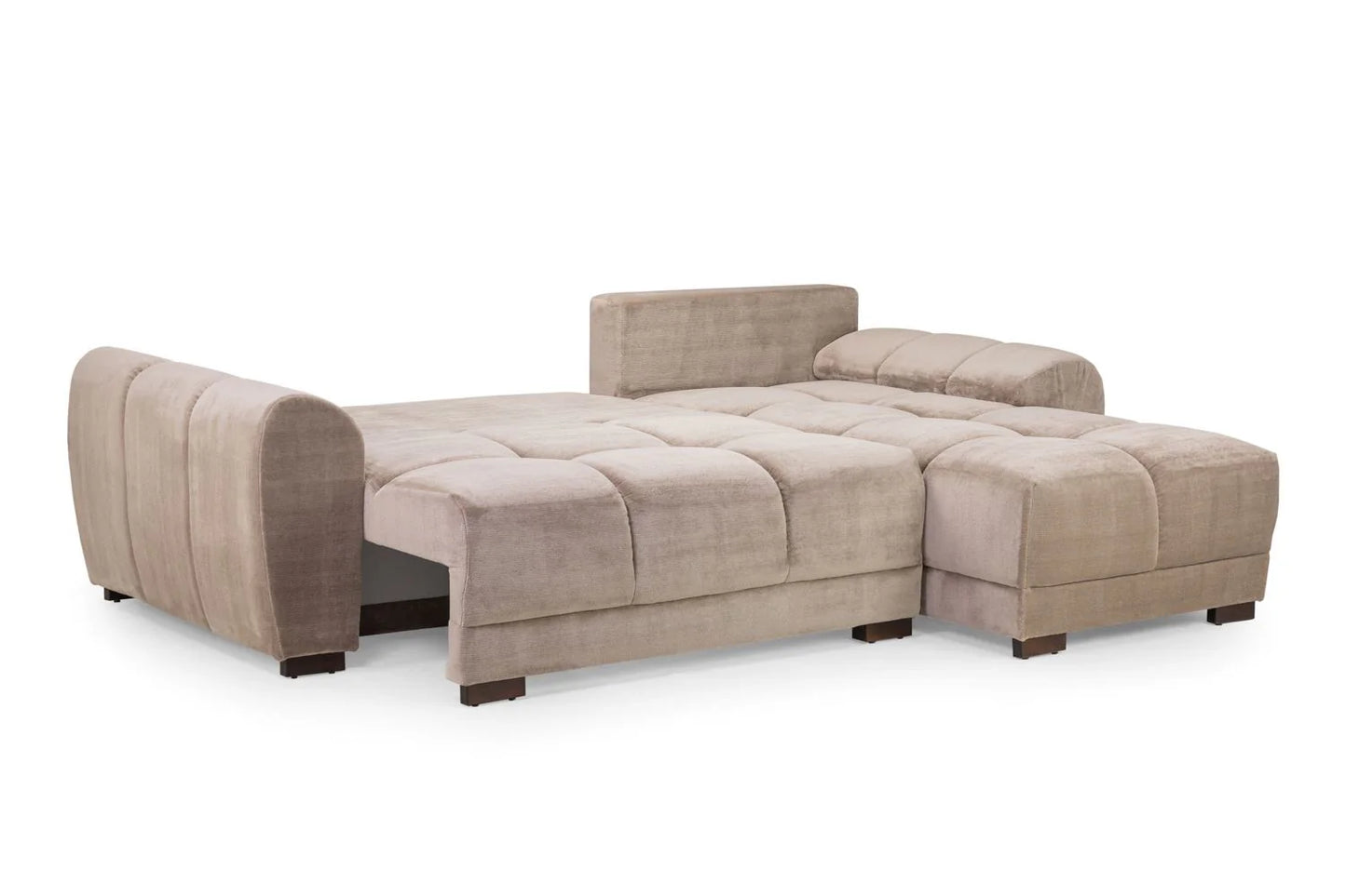 Azzuro Mocha Universal Corner Sofa Bed