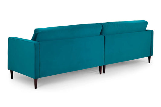 Harper Plush Teal 4 Seater Sofa
