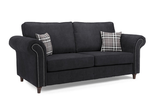 Oakland 3 Seater Sofa In Charcoal