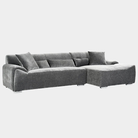 Modena Right Hand Corner Sofa Charcoal