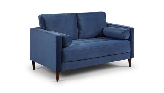 Harper Plush Blue 2 Seater Sofa