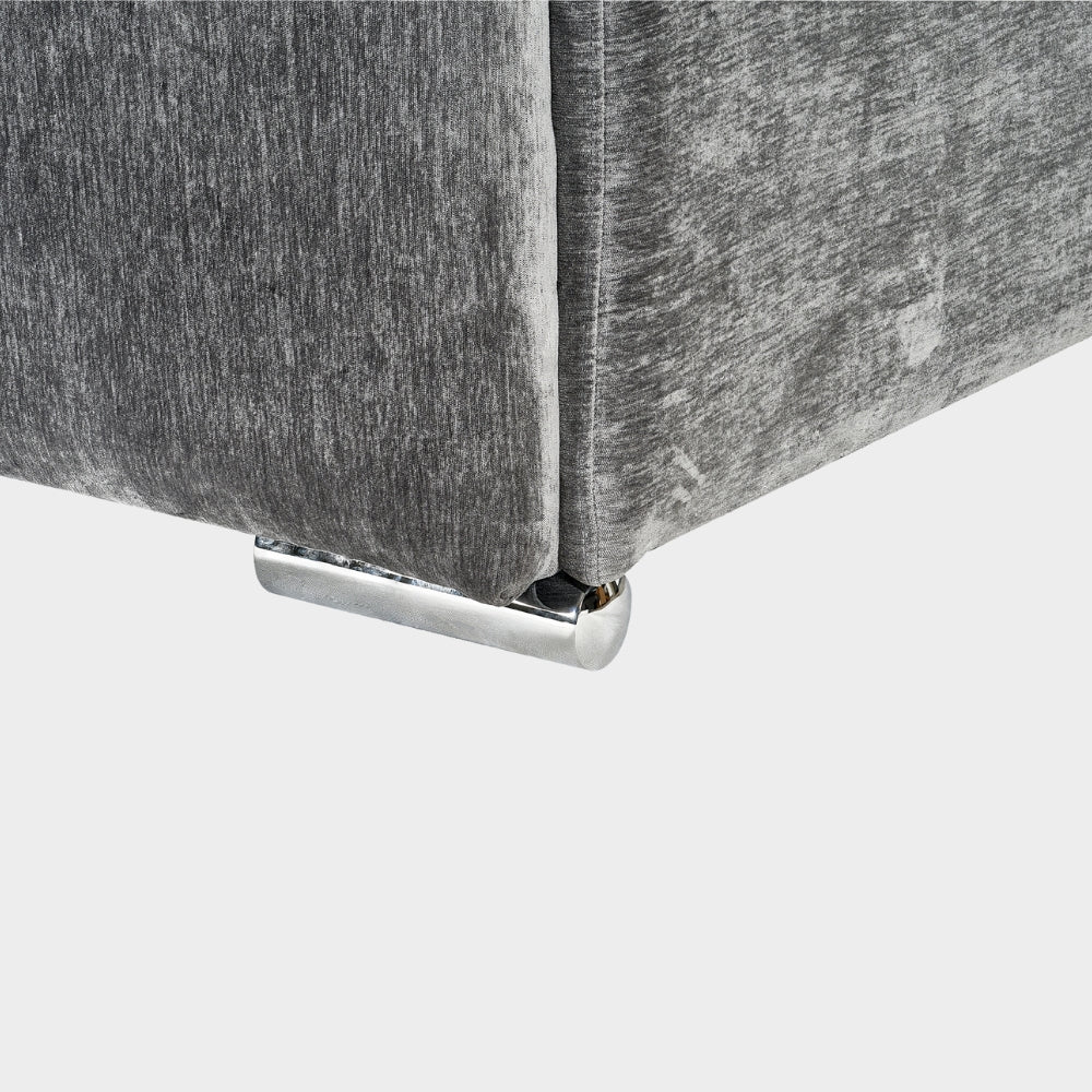 Modena Left Hand Corner Sofa In Charcoal