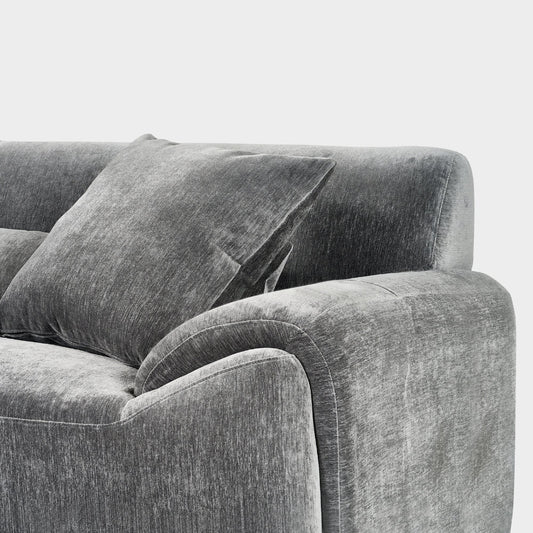 Modena Right Hand Corner Sofa Charcoal