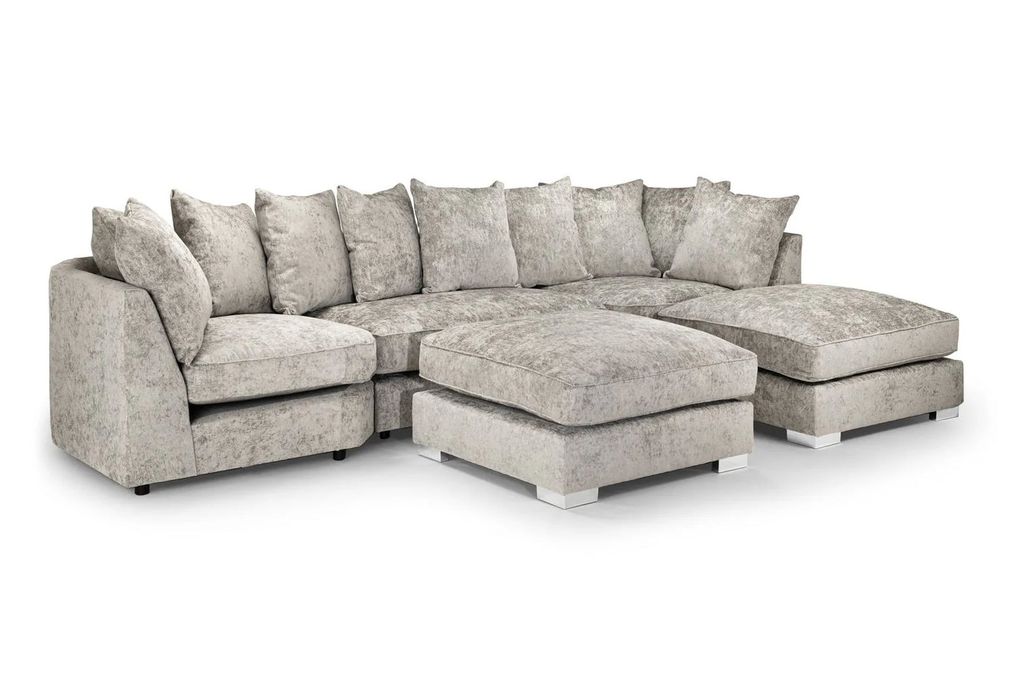 Bishop U-Shape Truffle Scatterback Sofa