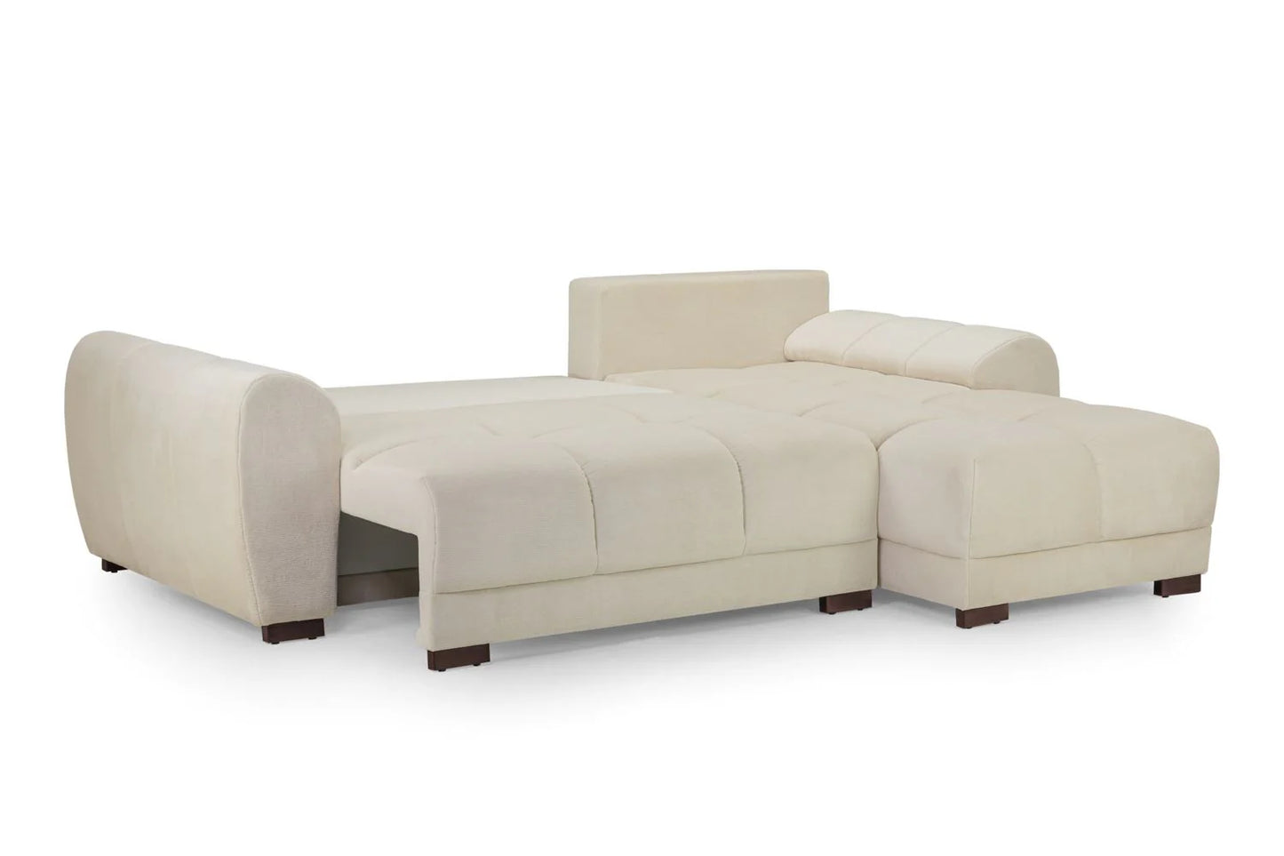 Azzuro Cream Universal Corner Sofa Bed