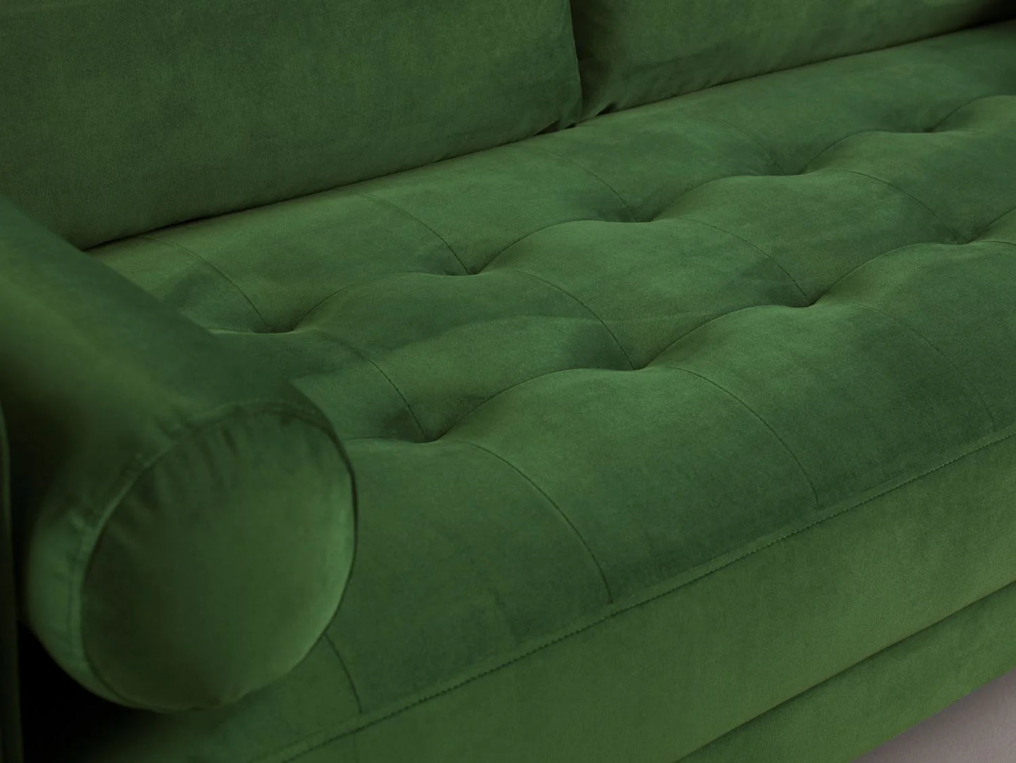 Harper Plush Green 2 Seater Sofa