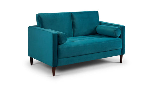 Harper Plush Teal 2 Seater Sofa