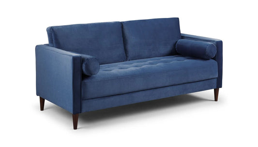 Harper Plush Blue 3 Seater Sofa
