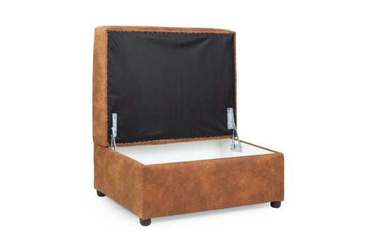 Oakland Storage Footstool In Tan