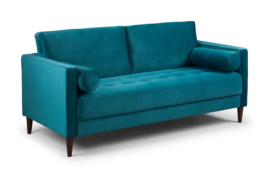 Harper Plush Teal 3 Seater Sofa