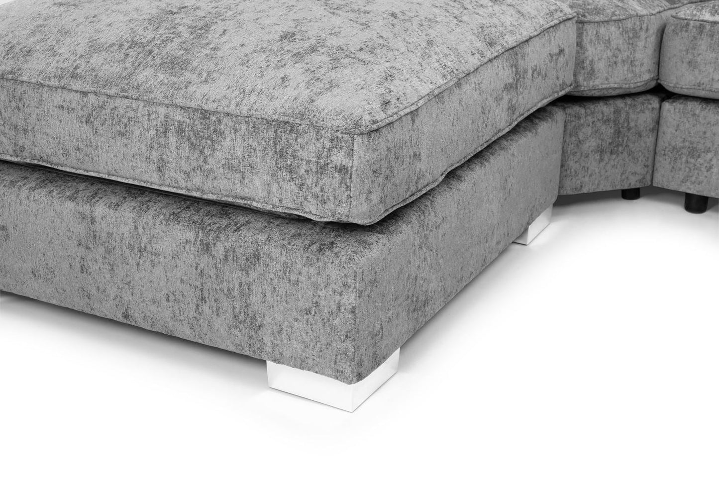 Bishop U-Shape Platinum Scatterback Sofa