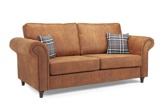 Oakland 3 Seater Sofa In Tan