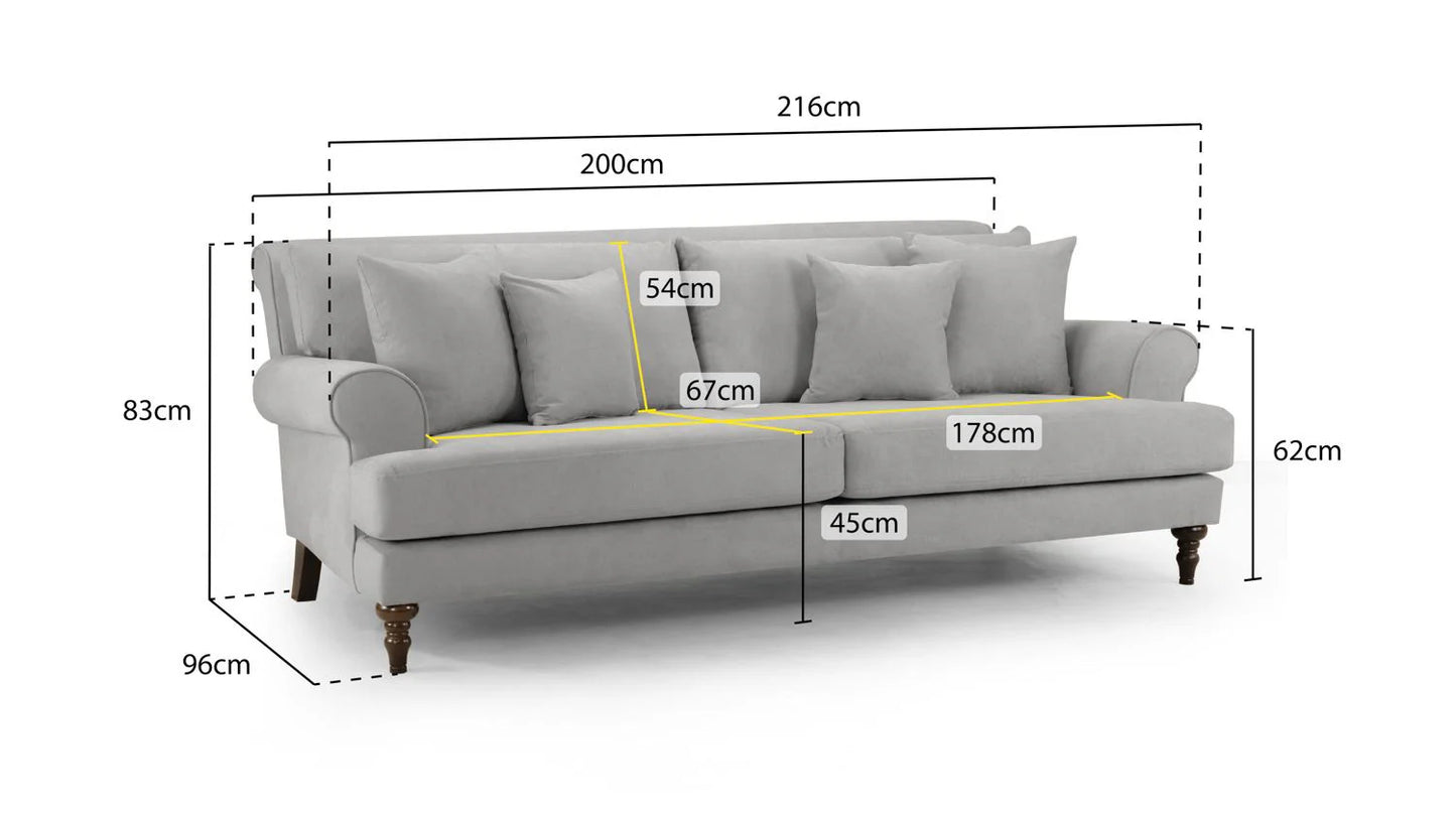Summer 4 Seater Sofa In Beige
