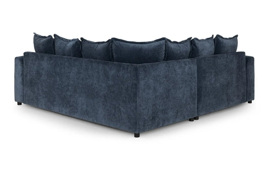 Colbee Large Corner Sofa In Blue