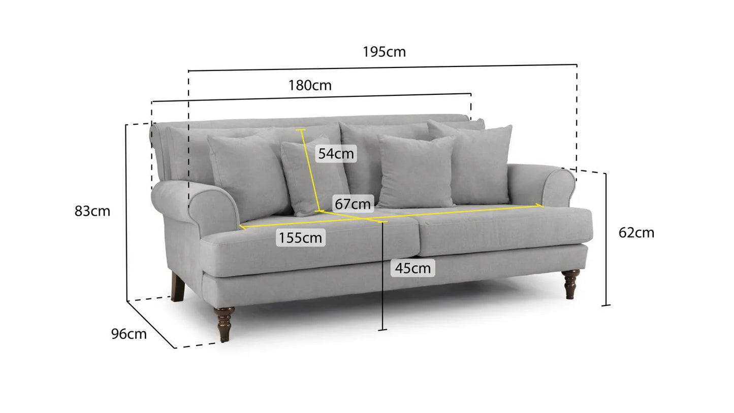 Summer 3 Seater Sofa In Beige