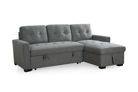 Alder Grey Universal Corner Sofa Bed