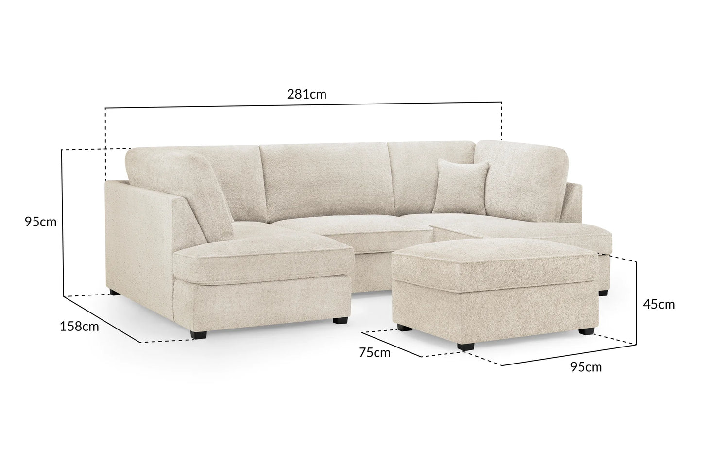 Carnaby Sofa In Boucle Beige