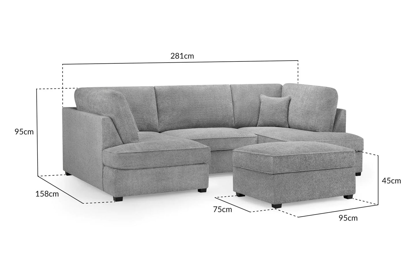 Carnaby Sofa In Boucle Grey