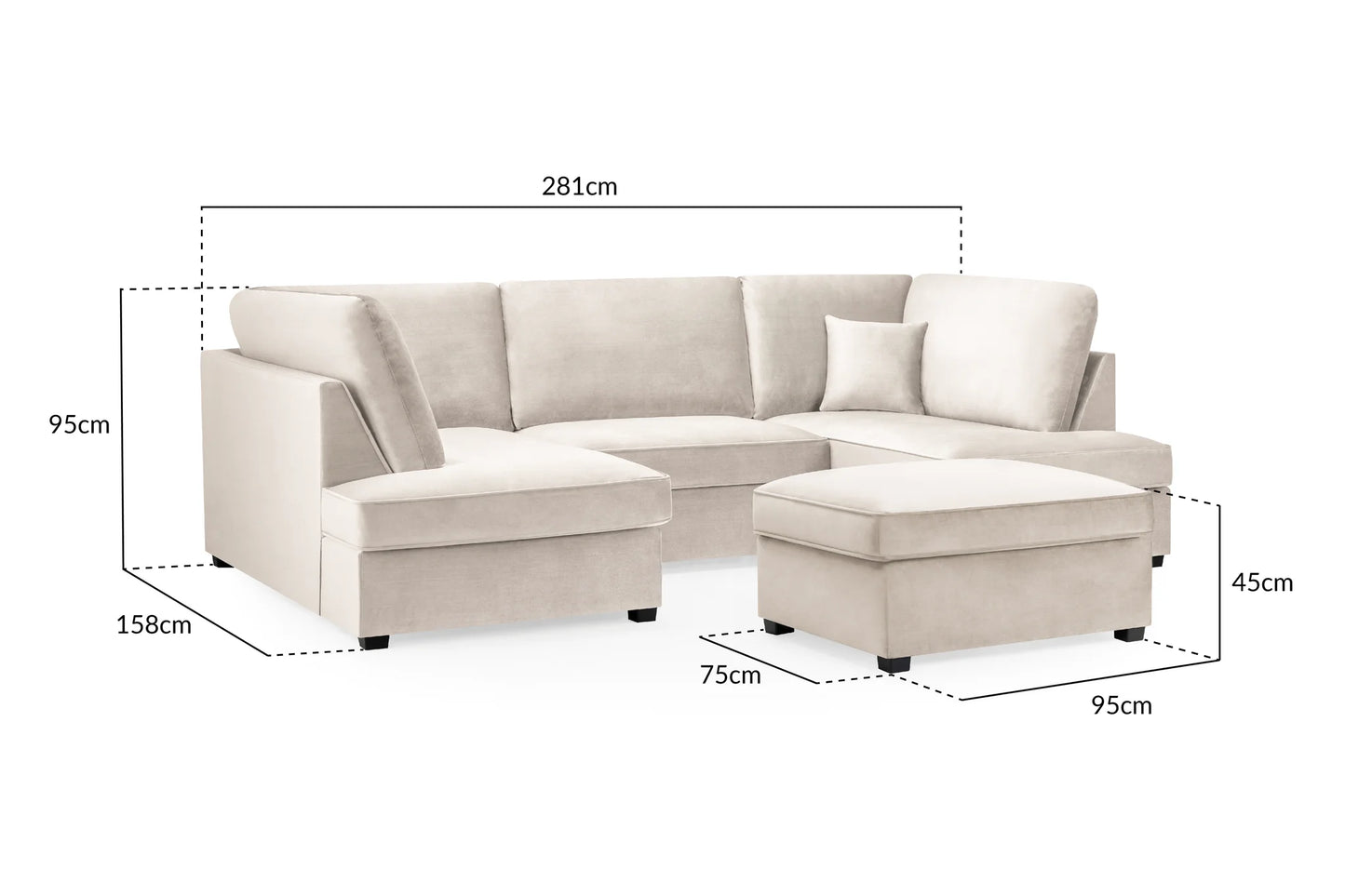 Carnaby Sofa In Plush Beige