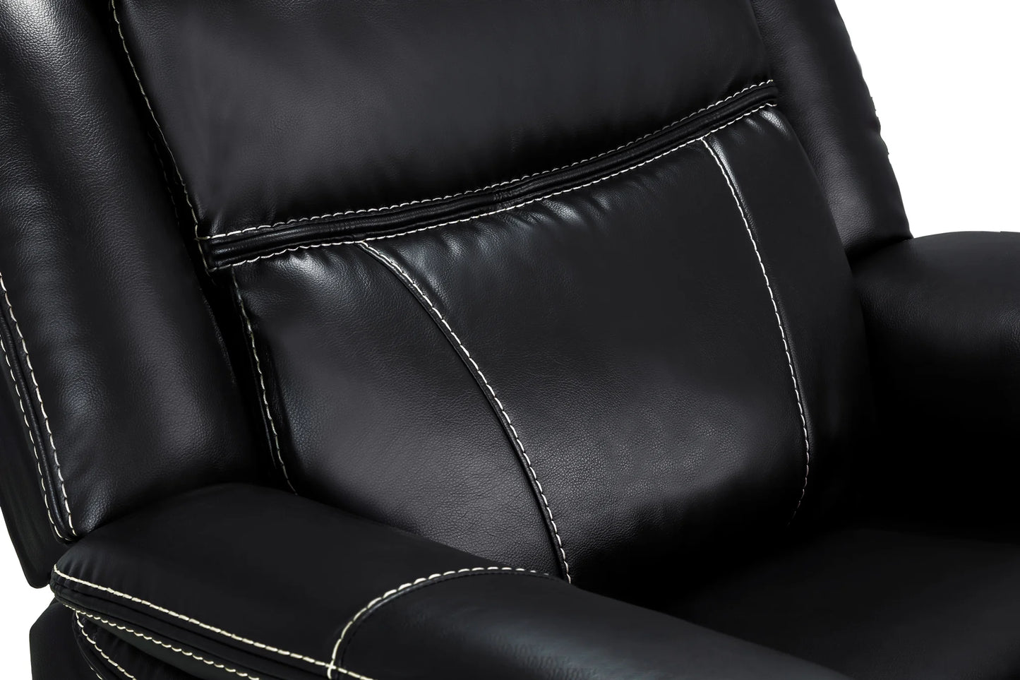 The Harold Tech Electric Reclining Armchair In Black Leather