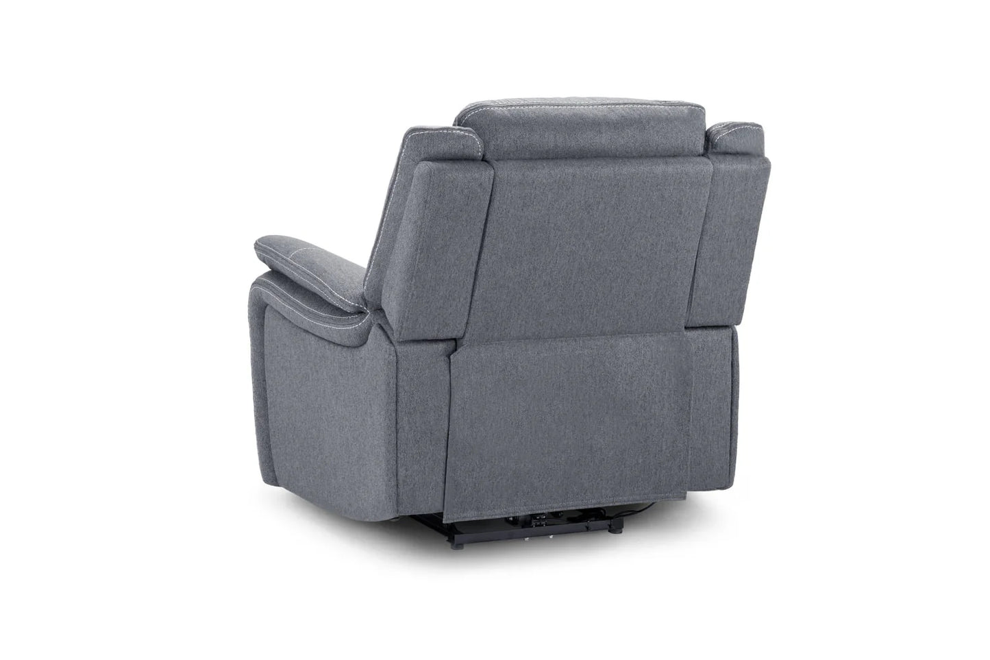 The Harold Tech Electric Reclining Armchair In Grey Fabric
