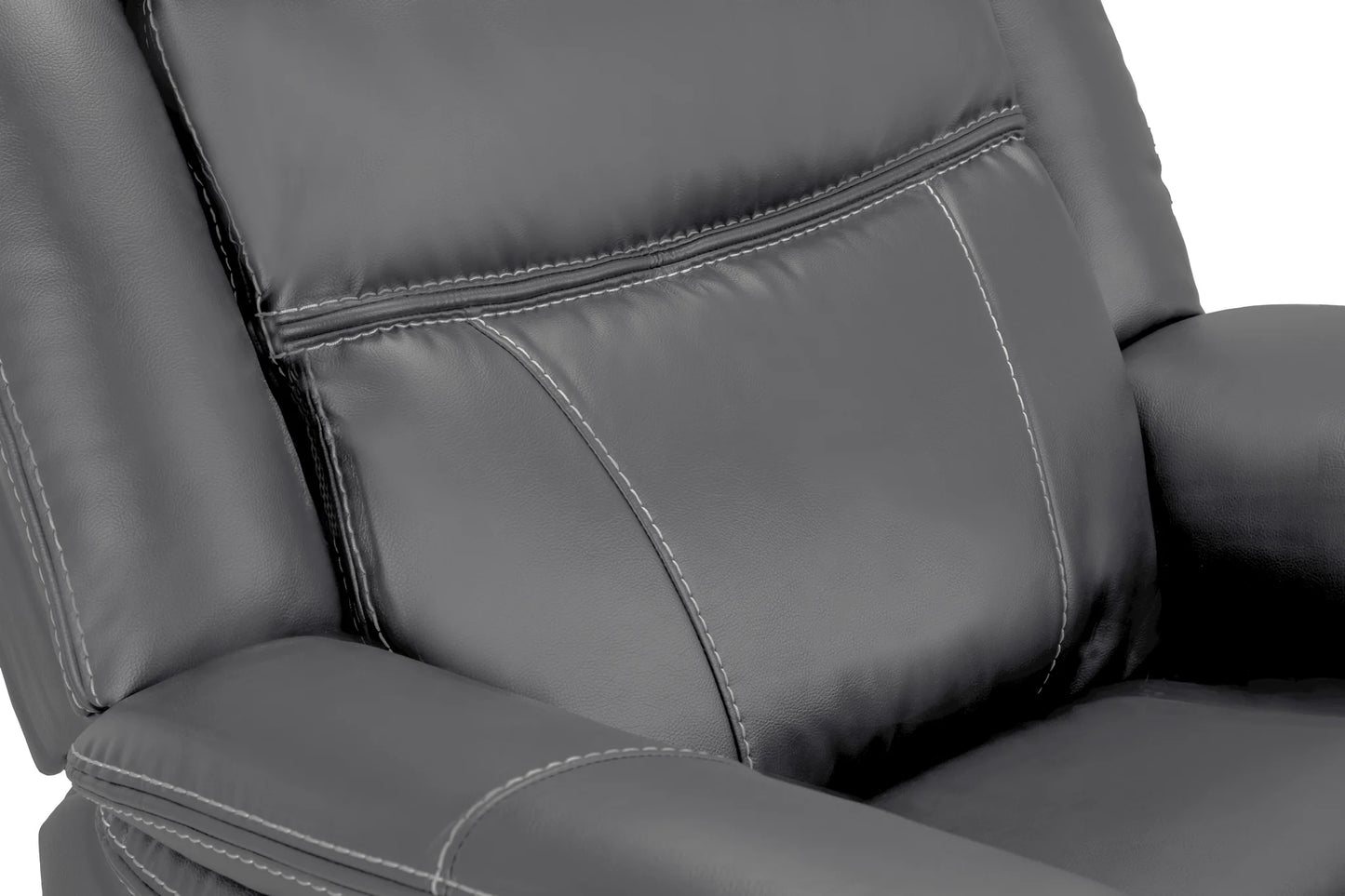 The Harold Tech Electric Reclining Armchair In Grey Leather