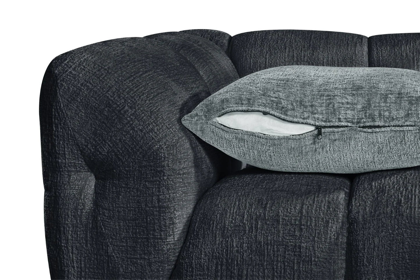 Genoa Sofa Charcoal Right Hand Large Corner