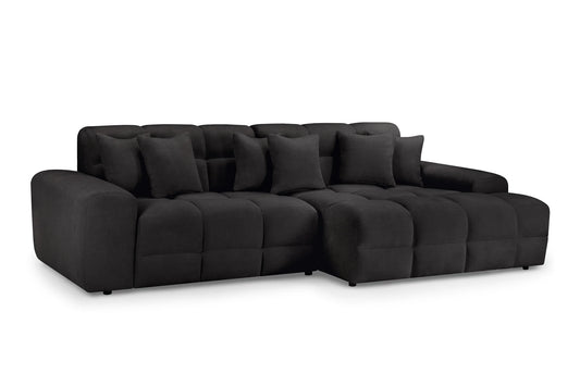 Jacob Sofa Black Right Hand Facing Corner Sofa