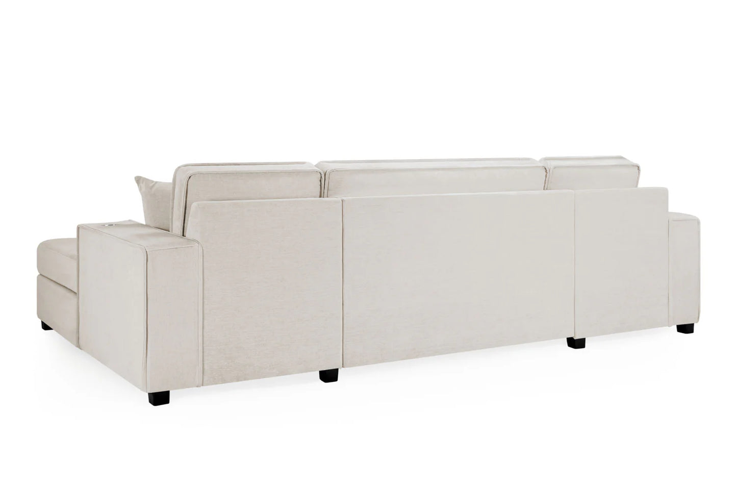 Milan U-Shape Sofa Bed In Plush Beige