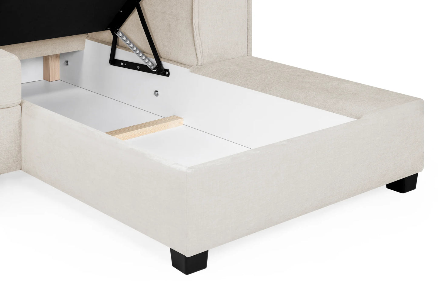 Milan U-Shape Sofa Bed In Plush Beige