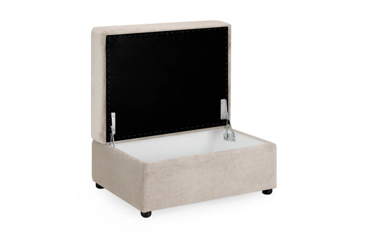 Mirabel Mocha Storage Footstool