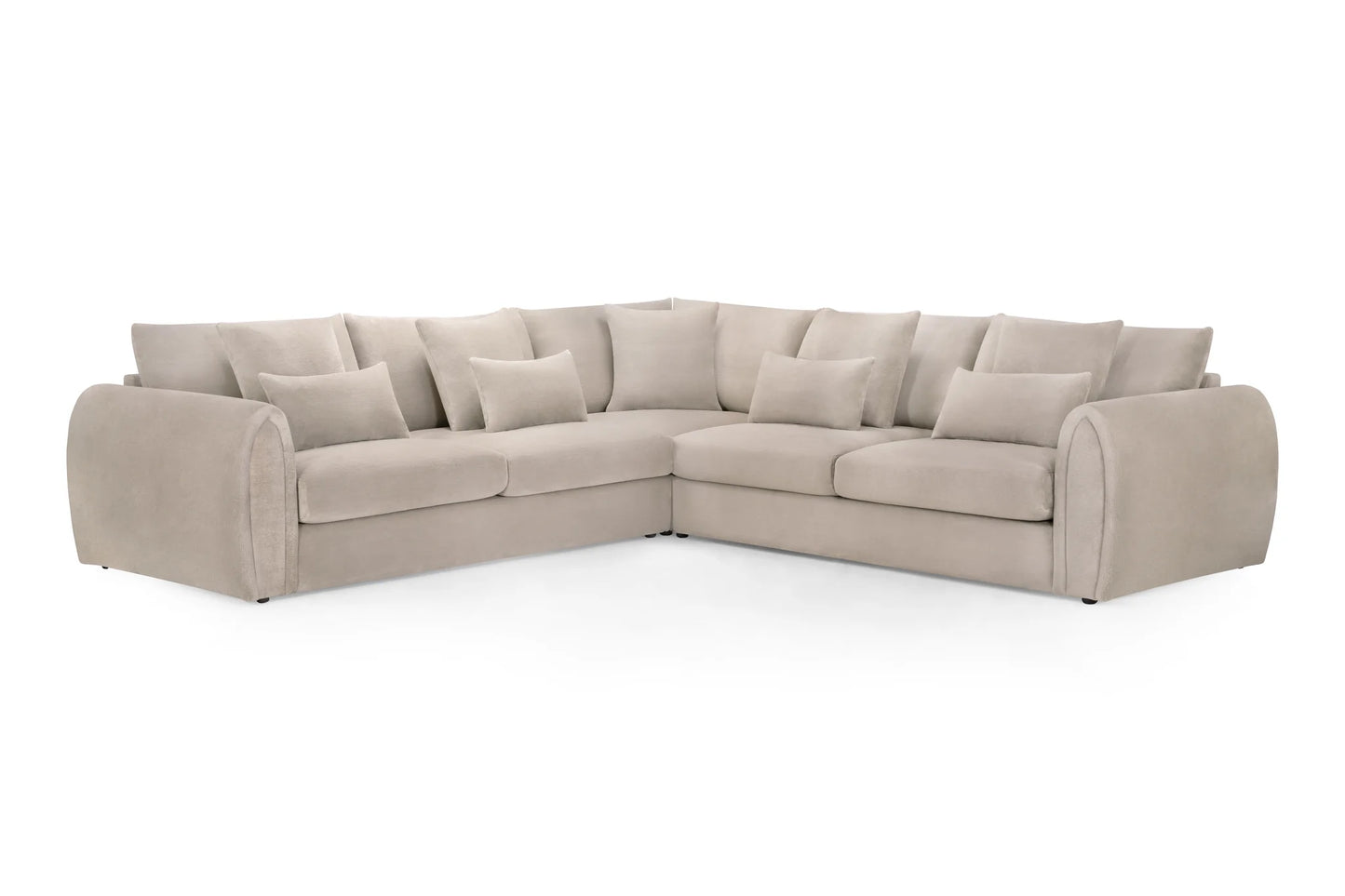 Mirabel Mocha Large Corner Sofa
