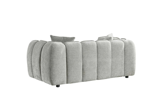 Venice 2 Seater Sofa In Grey Upholstery