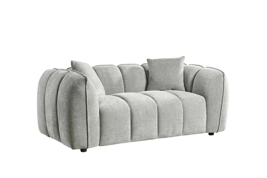 Venice 2 Seater Sofa In Grey Upholstery