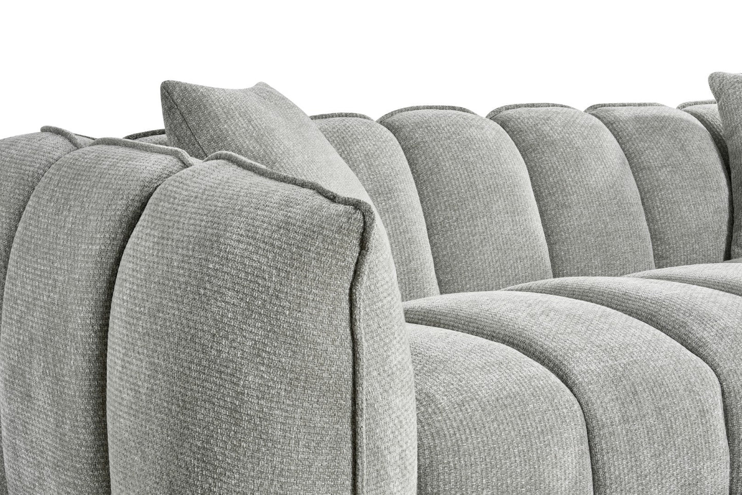 Venice 3 Seater Sofa In Grey Upholstery