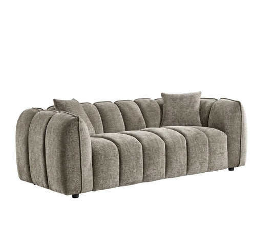 Venice 3 Seater Sofa In Mocha Upholstery