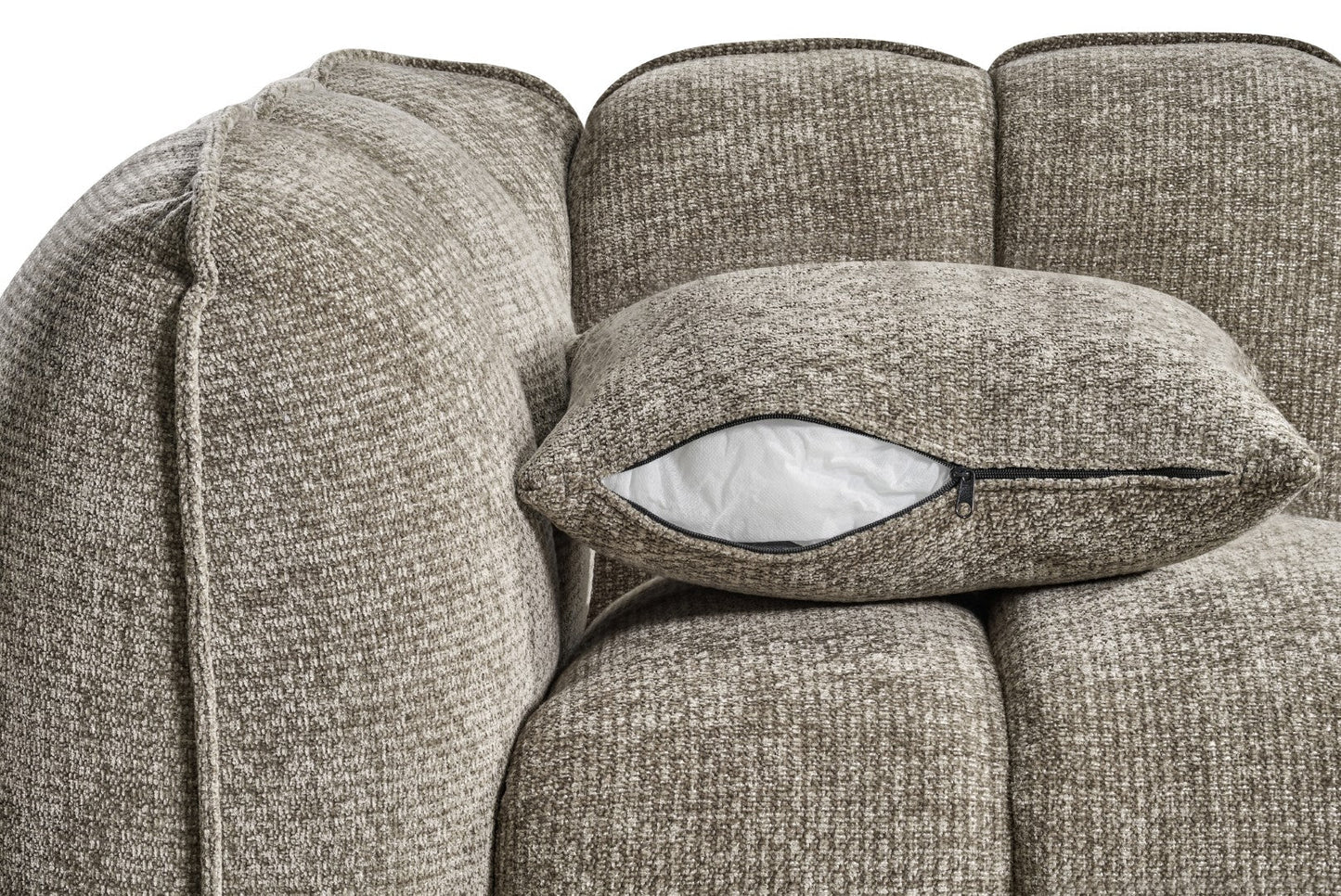 Venice 3 Seater Sofa In Mocha Upholstery