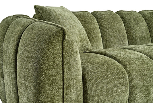 Venice 3 Seater Sofa In Olive Upholstery