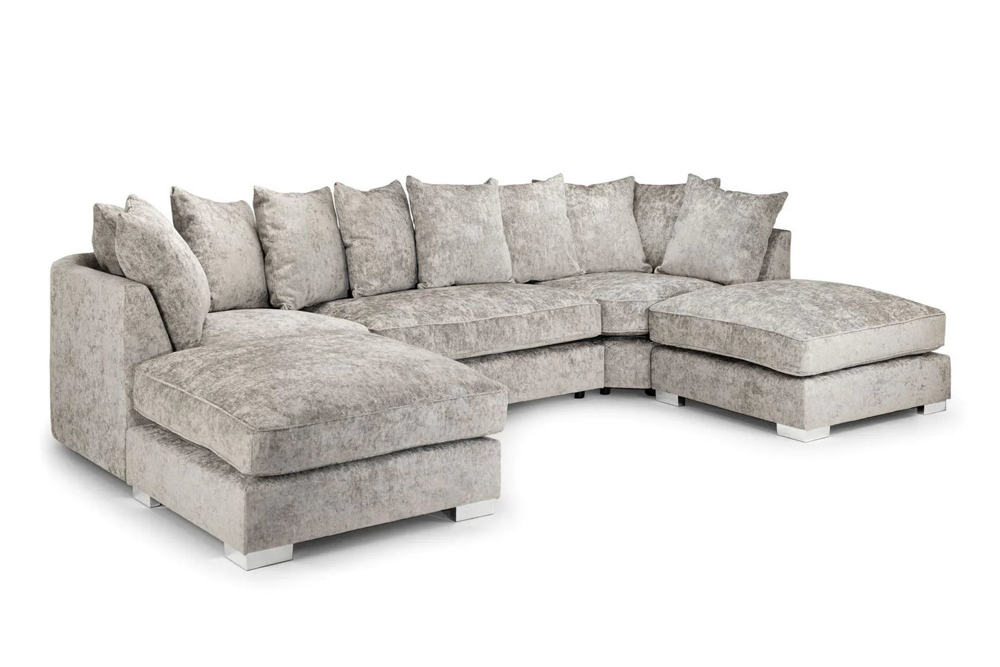 Bishop U-Shape Truffle Scatterback Sofa