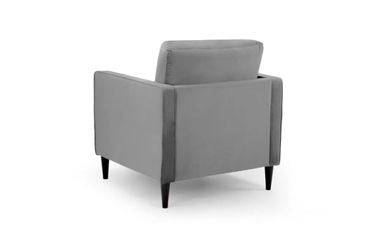 Harper Plush Grey Armchair