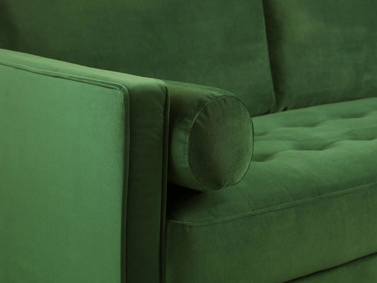 Harper Plush Green 3 Seater Sofa