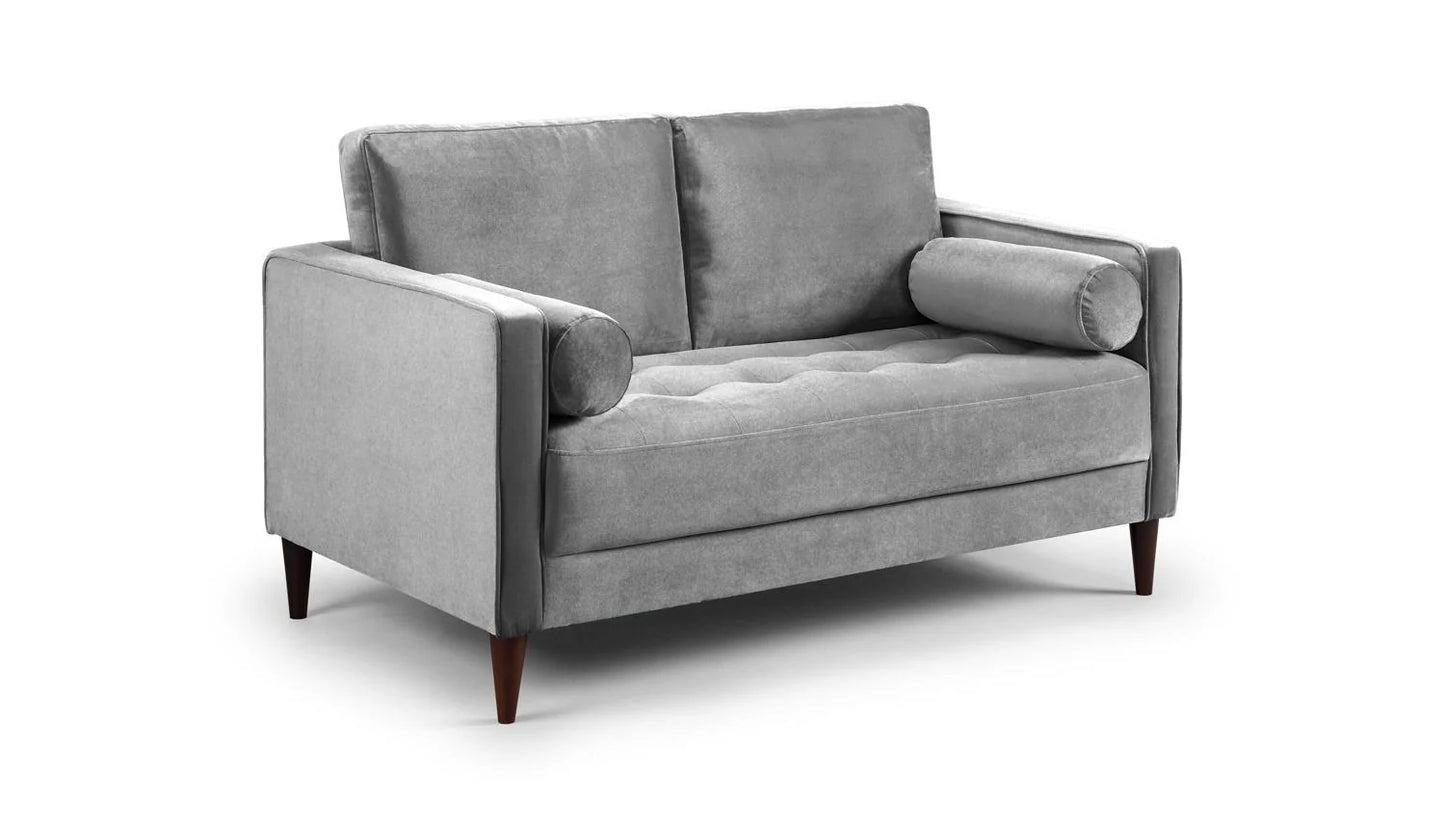 Harper Plush Grey 2 Seater Sofa
