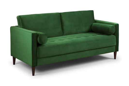 Harper Plush Green 3 Seater Sofa