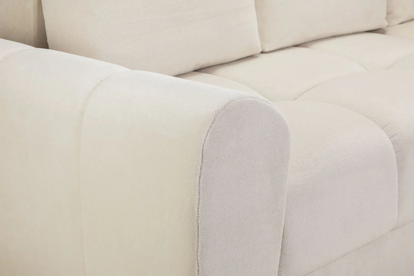 Azzuro Cream Universal Corner Sofa Bed
