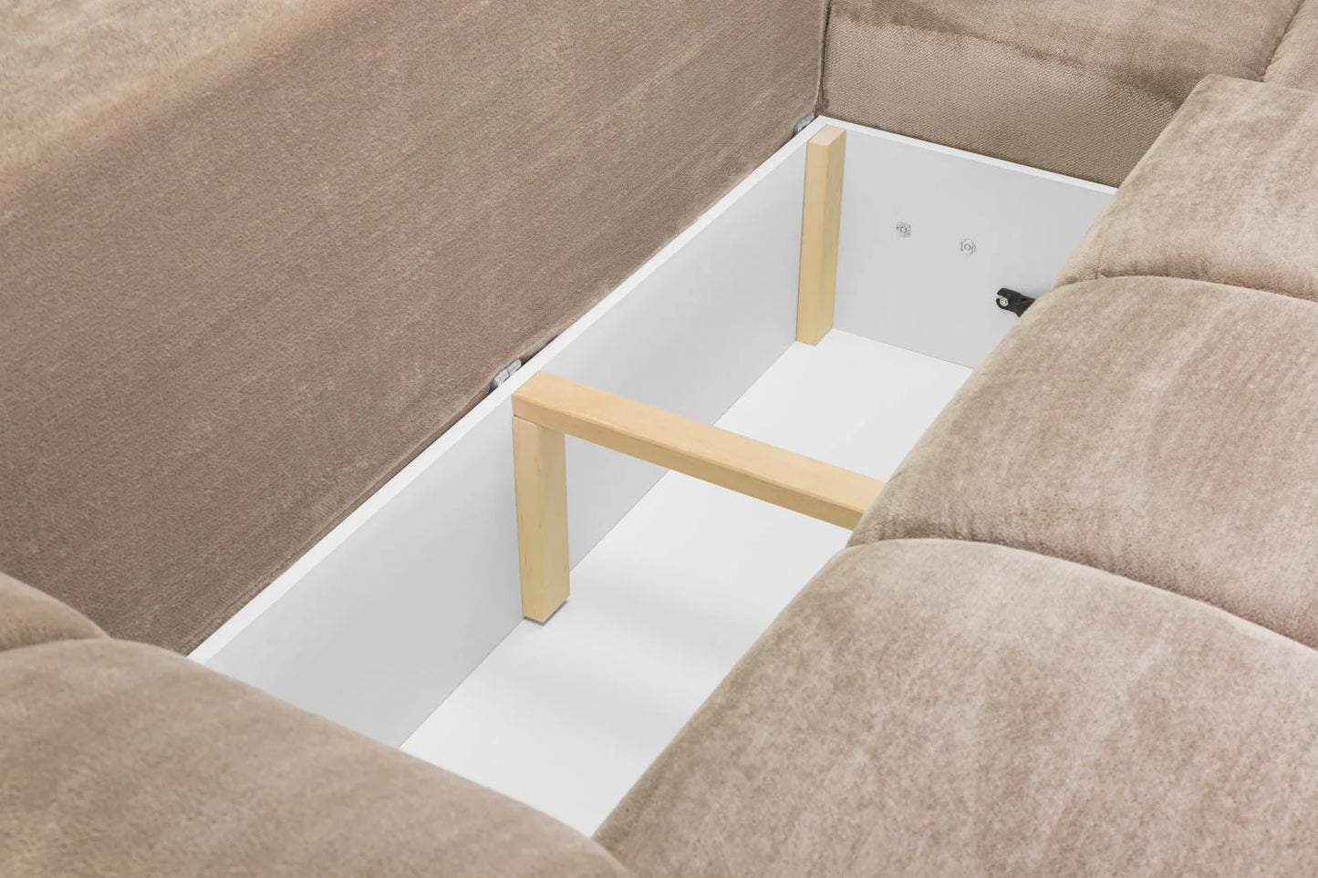 Azzuro Mocha Universal Corner Sofa Bed