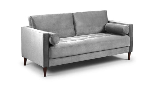 Harper Plush Grey 3 Seater Sofa