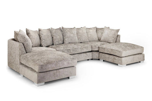 Bishop U-Shape Truffle Scatterback Sofa