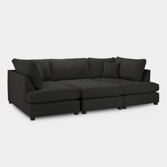 Carnaby Sofa In Black Polyester