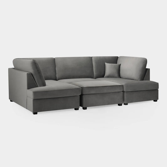 Carnaby Sofa In Plush Grey