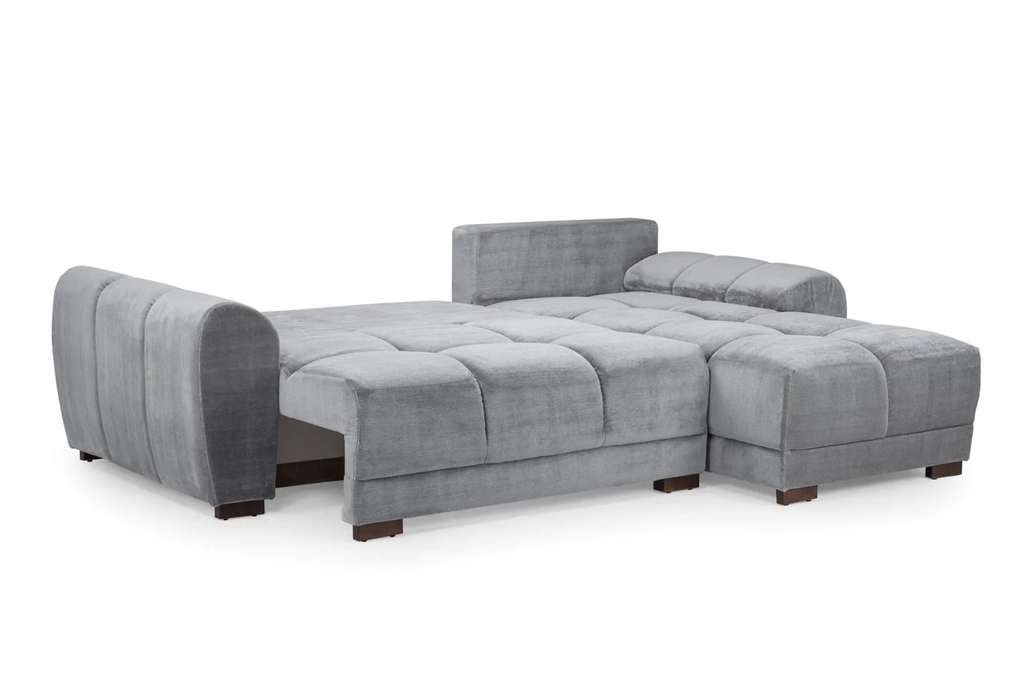 Azzuro Grey Universal Corner Sofa Bed
